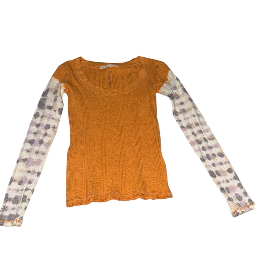 We The Free Big Sur Tie Dye Long Sleeve Tee Shirt Free People Womens Xsmall